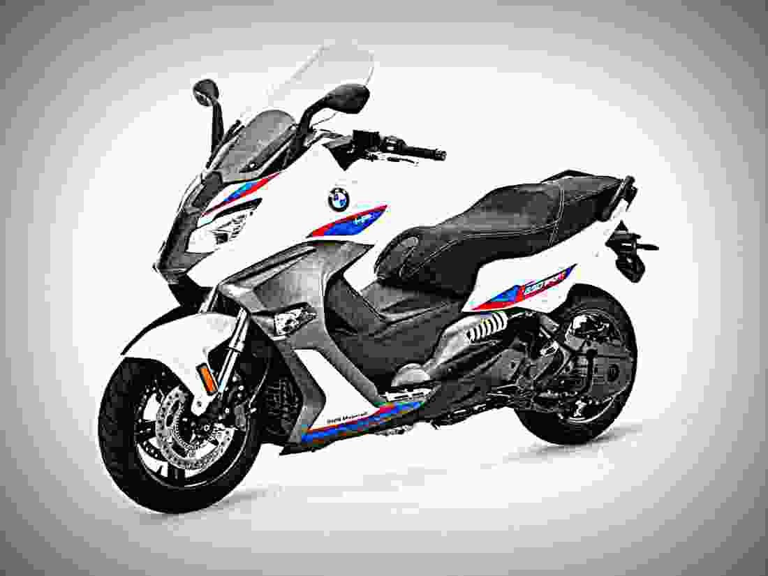 BMW C 650 Sport 2019 3 motorbike A4 Photo Print