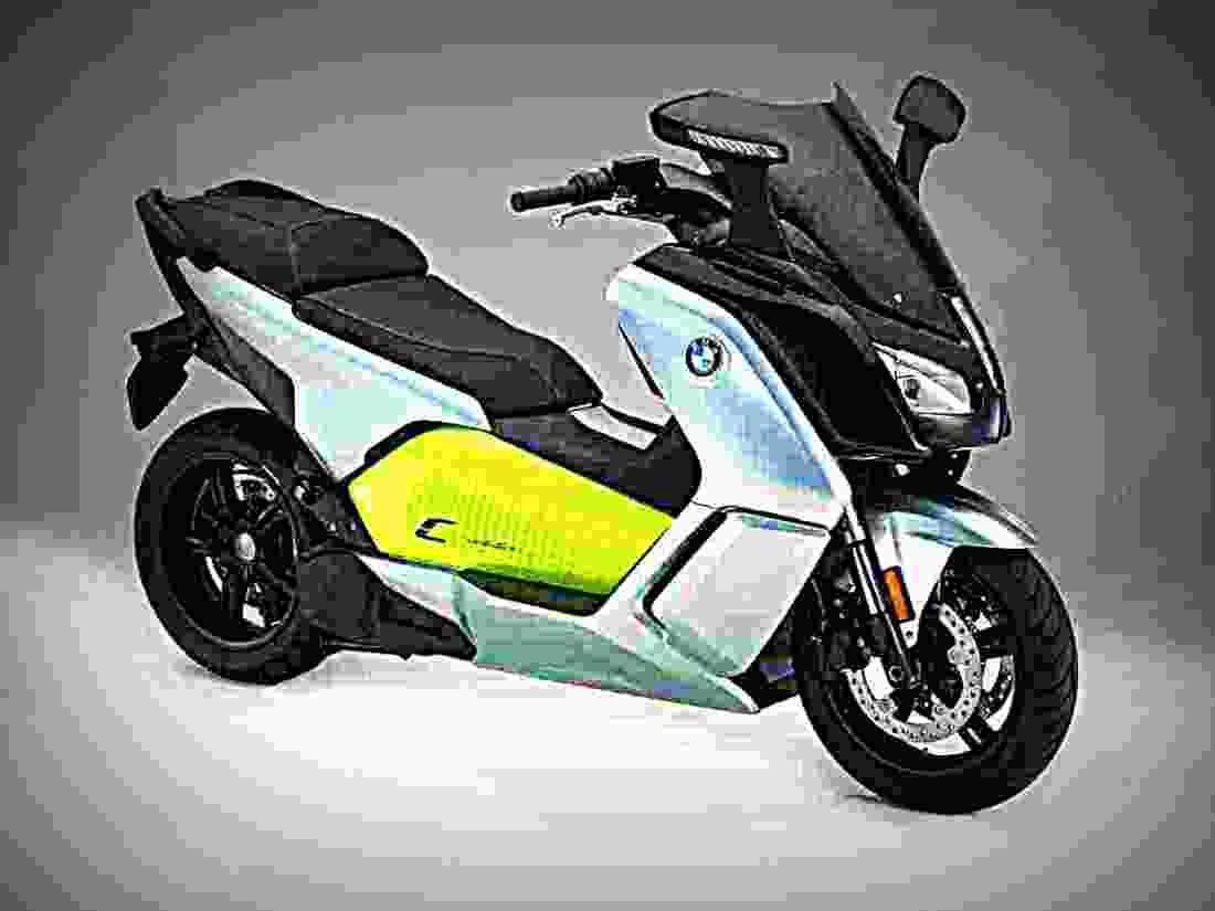 BMW C Evolution Plus 2018 4 motorbike A4 Photo Print