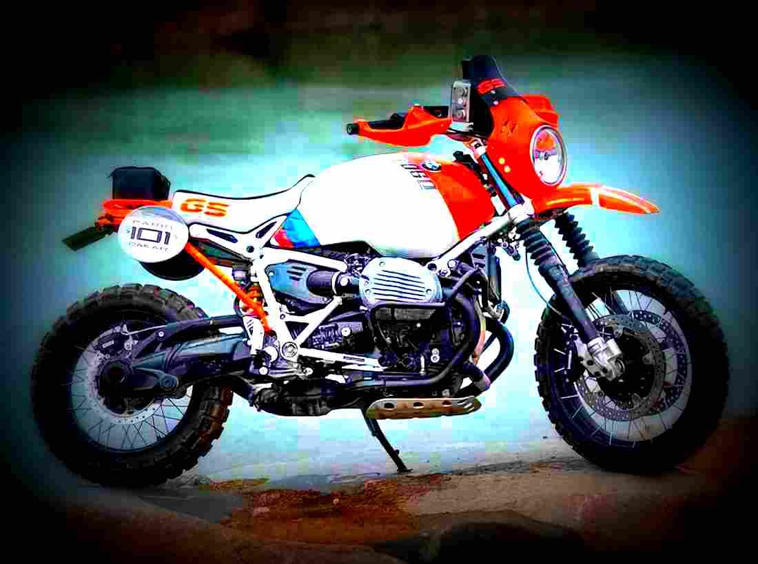 BMW Concept Lac Rose 2017 3 motorbike A4 Photo Print