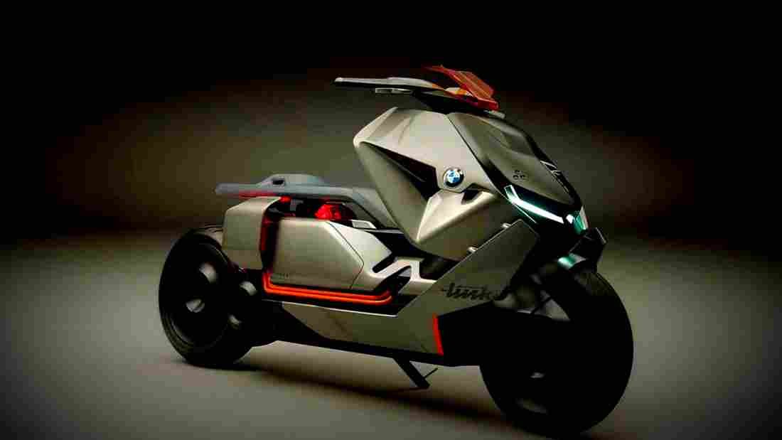 BMW Concept Link 2018 1 motorbike A4 Photo Print