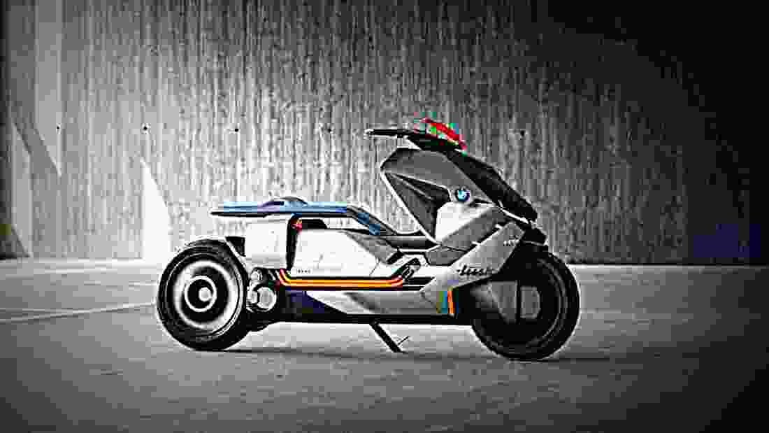 BMW Concept Link 2018 2 motorbike A4 Photo Print