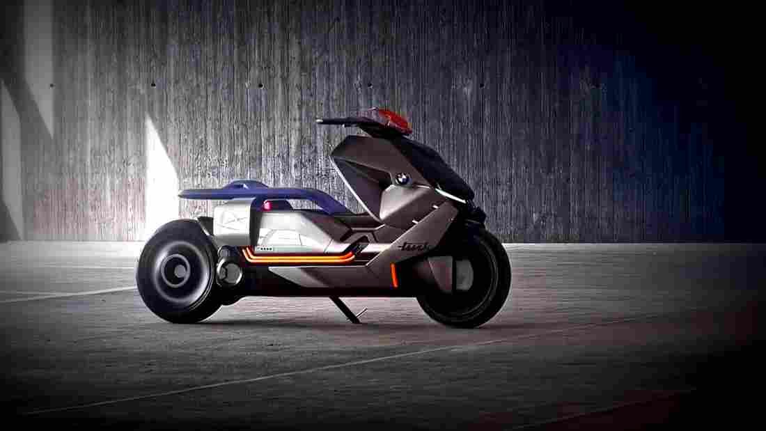 BMW Concept Link 2018 4 motorbike A4 Photo Print