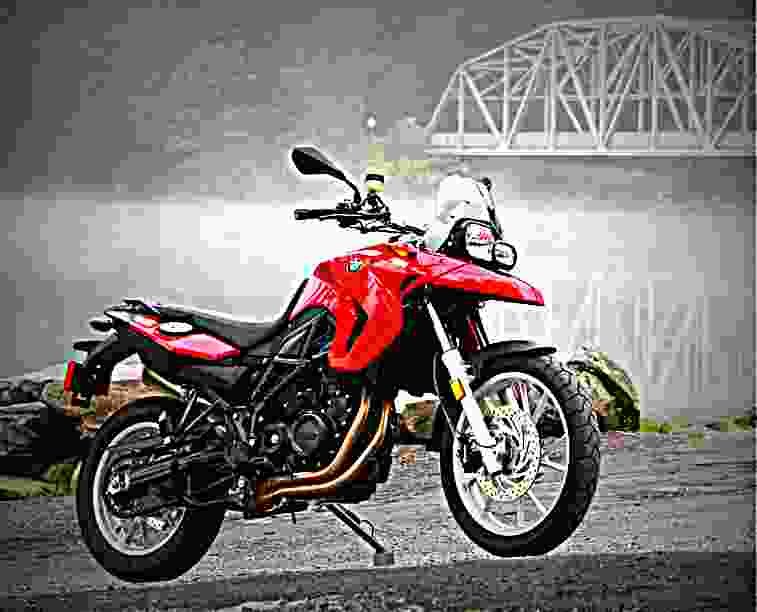 BMW F 650 CS 650cc 4 motorbike A4 Photo Print