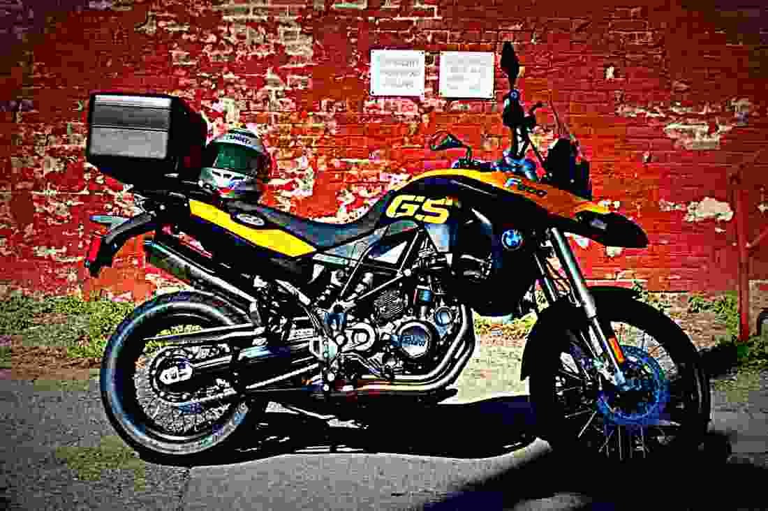 BMW F 650 GS Dakar 2002 2 motorbike A4 Photo Print