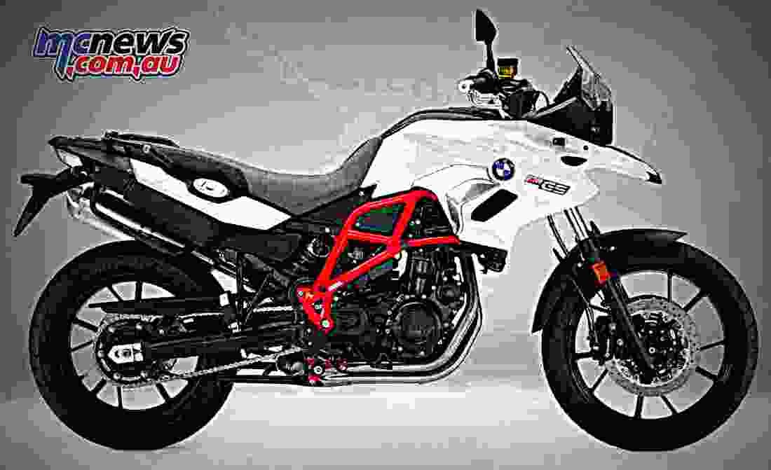 BMW F 700 GS 2017 3 motorbike A4 Photo Print