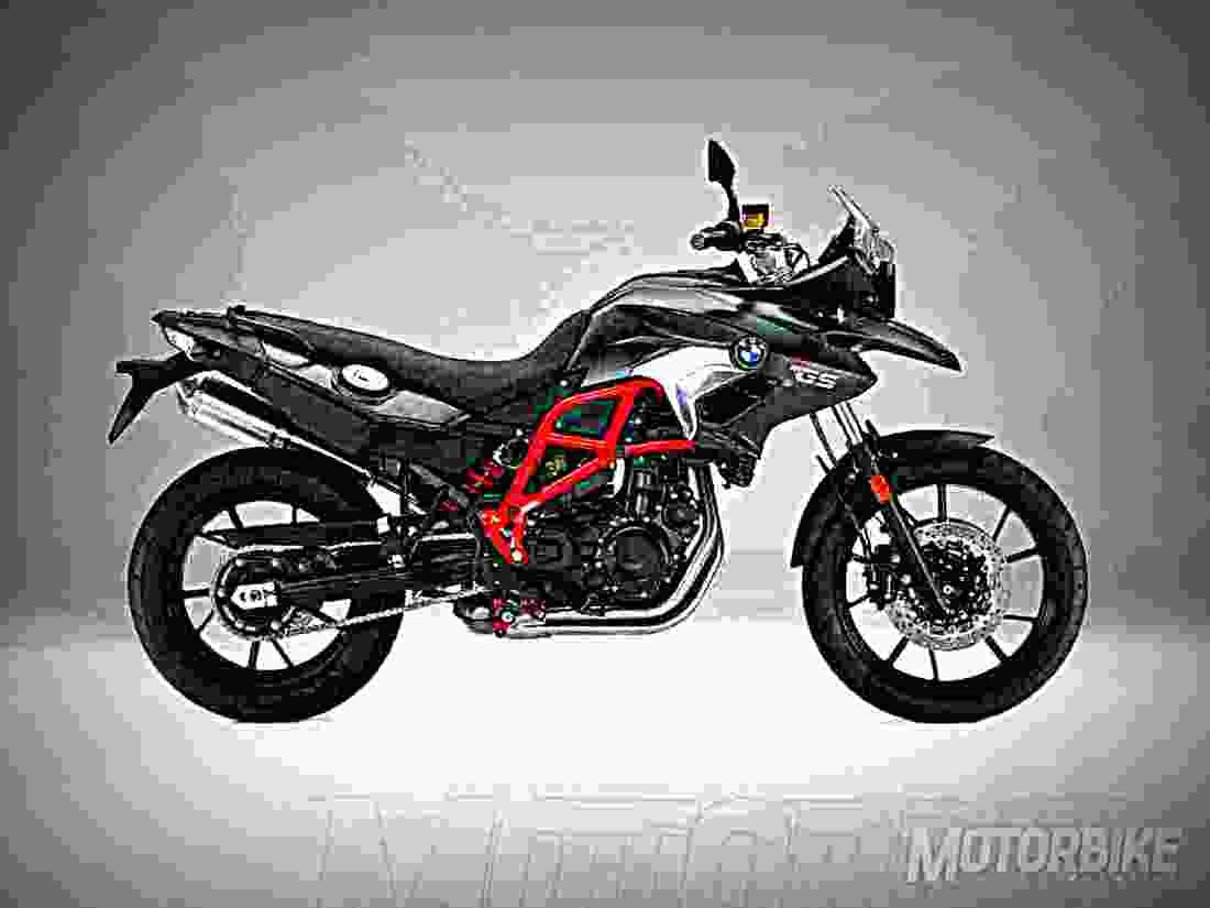 BMW F 700 GS 2018 4 motorbike A4 Photo Print