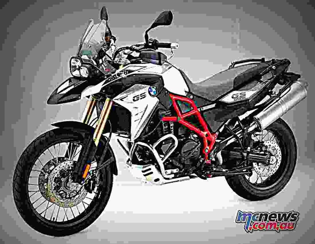 BMW F 800 GS 2017 1 motorbike A4 Photo Print