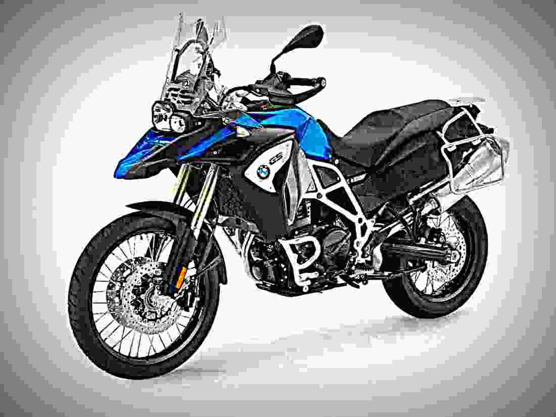 BMW F 800 GS 2018 1 motorbike A4 Photo Print