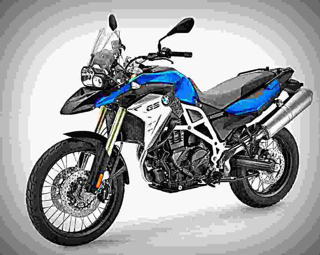 BMW F 800 GS 2018 4 motorbike A4 Photo Print