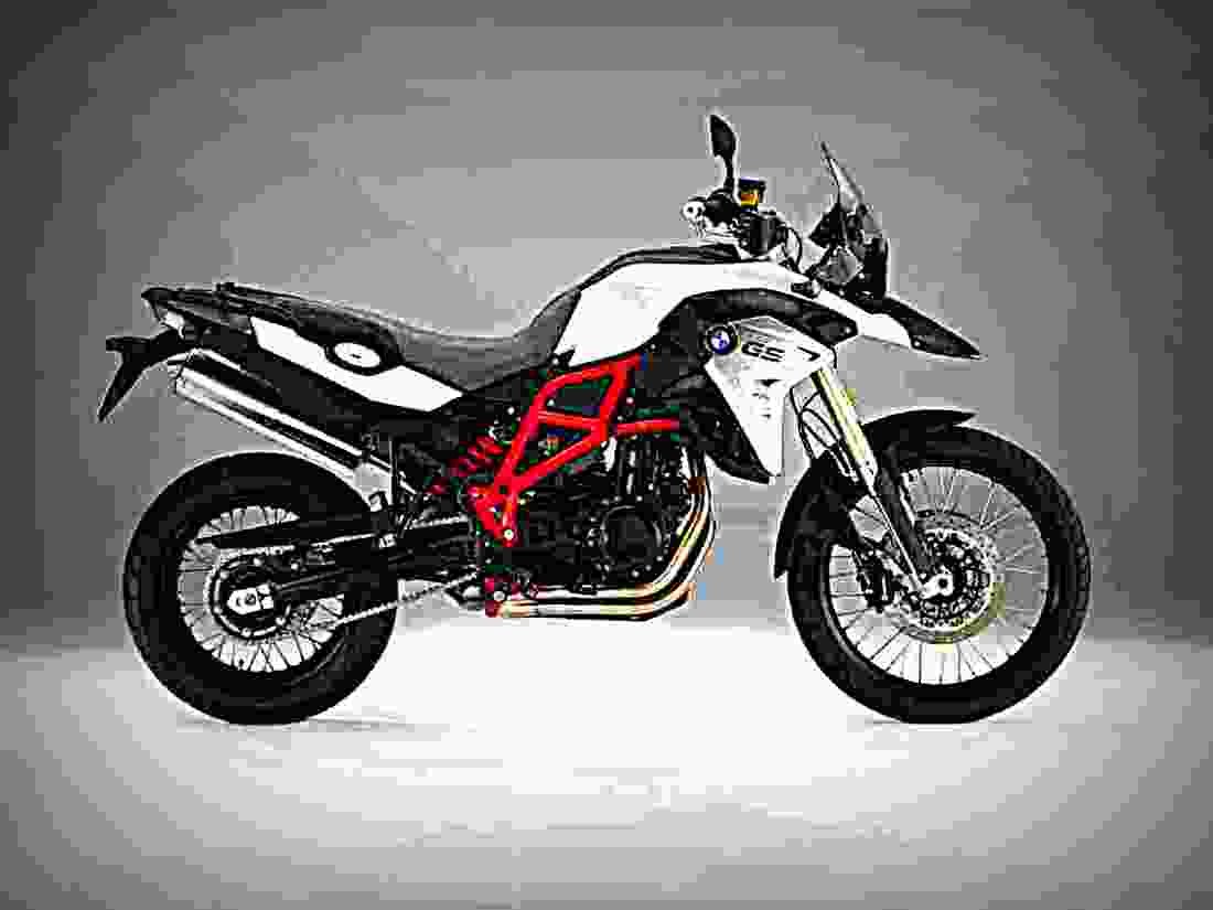 BMW F 800 GS Blackline LS 2018 4 motorbike A4 Photo Print