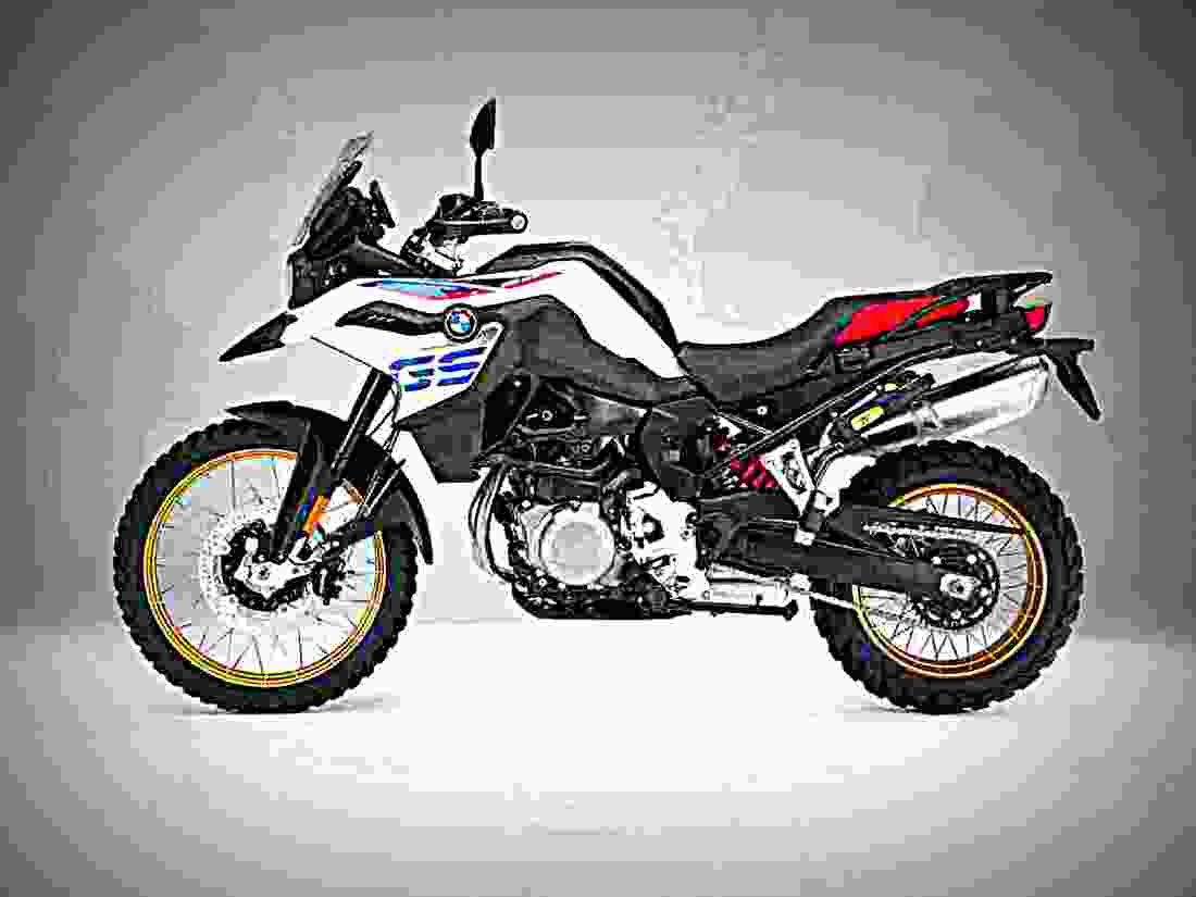 BMW F 850 GS 2018 3 motorbike A4 Photo Print