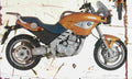 BMW F650CS 2002 Aged Vintage A4 Photo Print