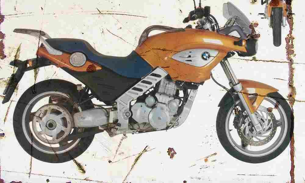 BMW F650CS 2002 Aged Vintage A4 Photo Print