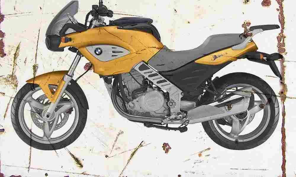 BMW F650CS 2004 Aged Vintage A4 Photo Print