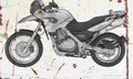 BMW F650GS 2004 Aged Vintage A4 Photo Print