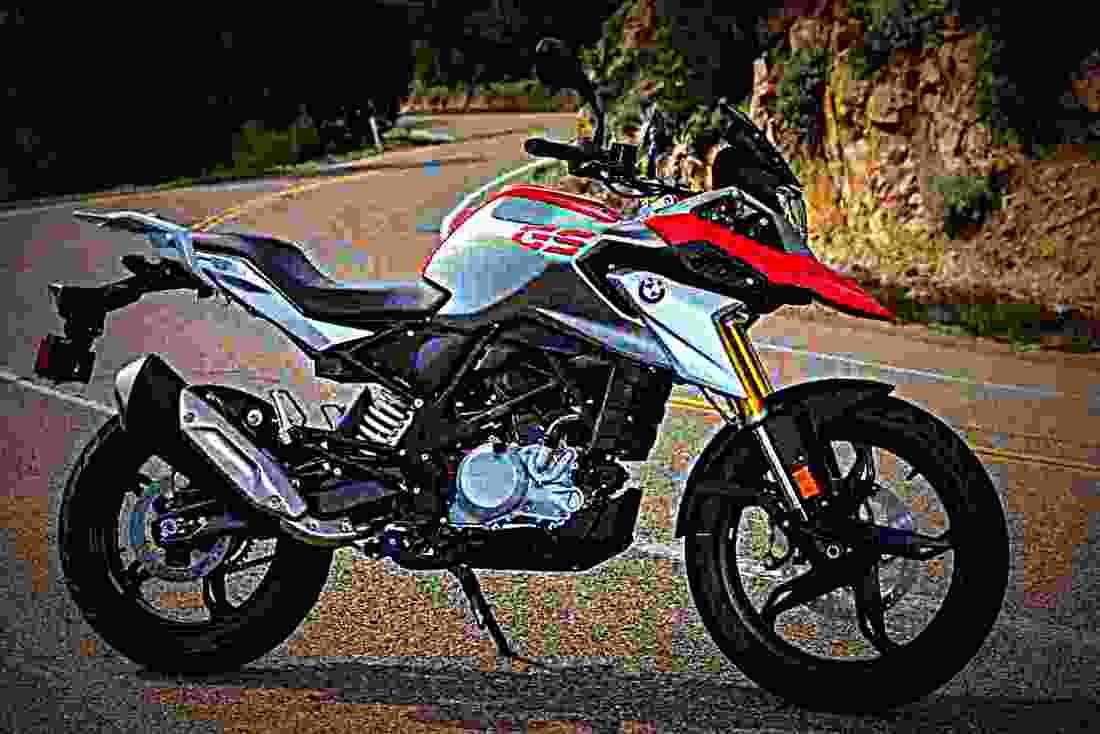 BMW G 310 GS 2019 2 motorbike A4 Photo Print