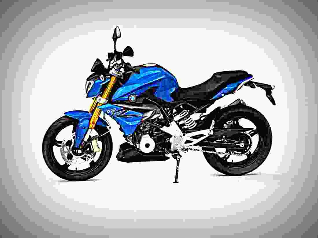 BMW G 310 R 2017 2 motorbike A4 Photo Print