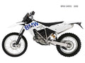 BMW G450X 2008 motorbike A4 Photo Print