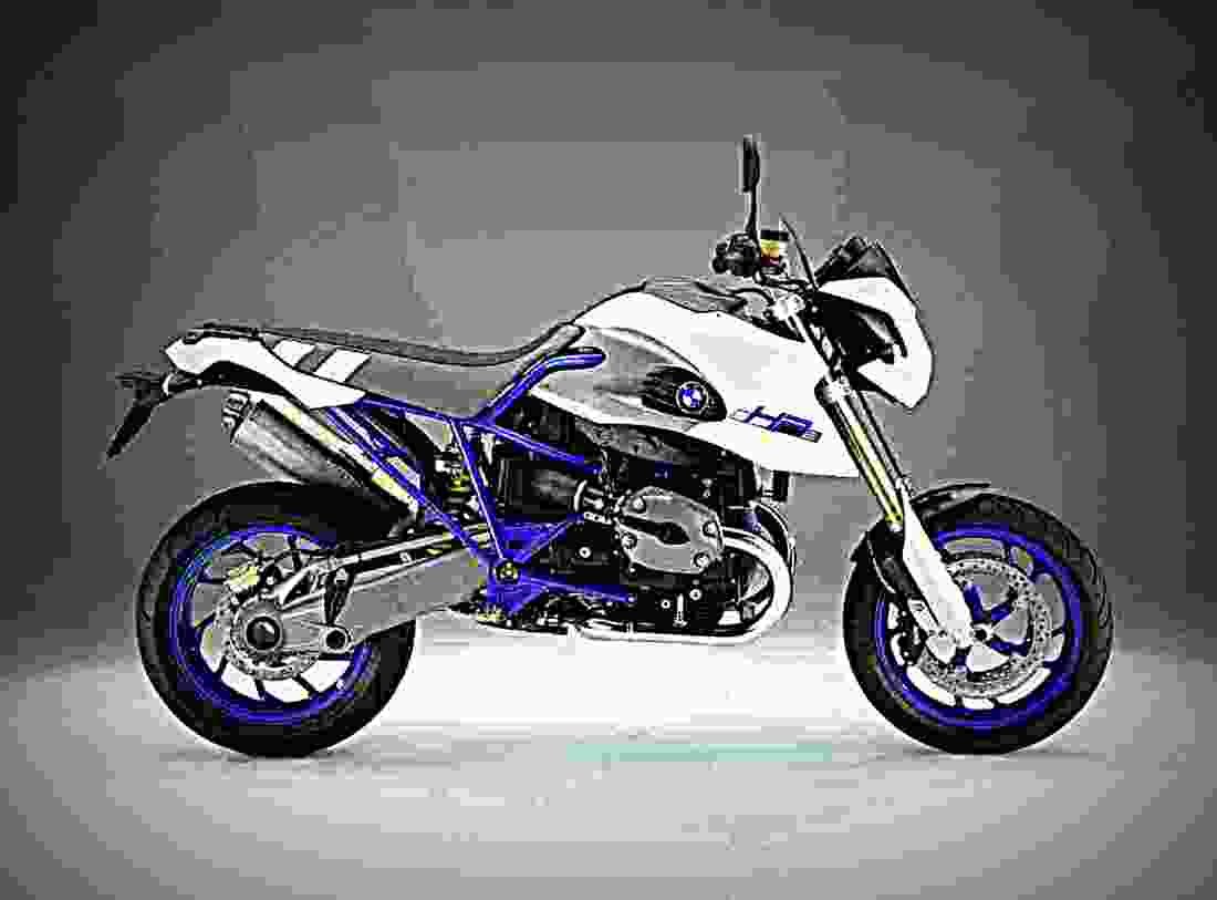 BMW HP2 Megamoto HP2 Megamoto 2 motorbike A4 Photo Print