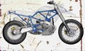 BMW HP2 naked 2005 Aged Vintage A4 Photo Print