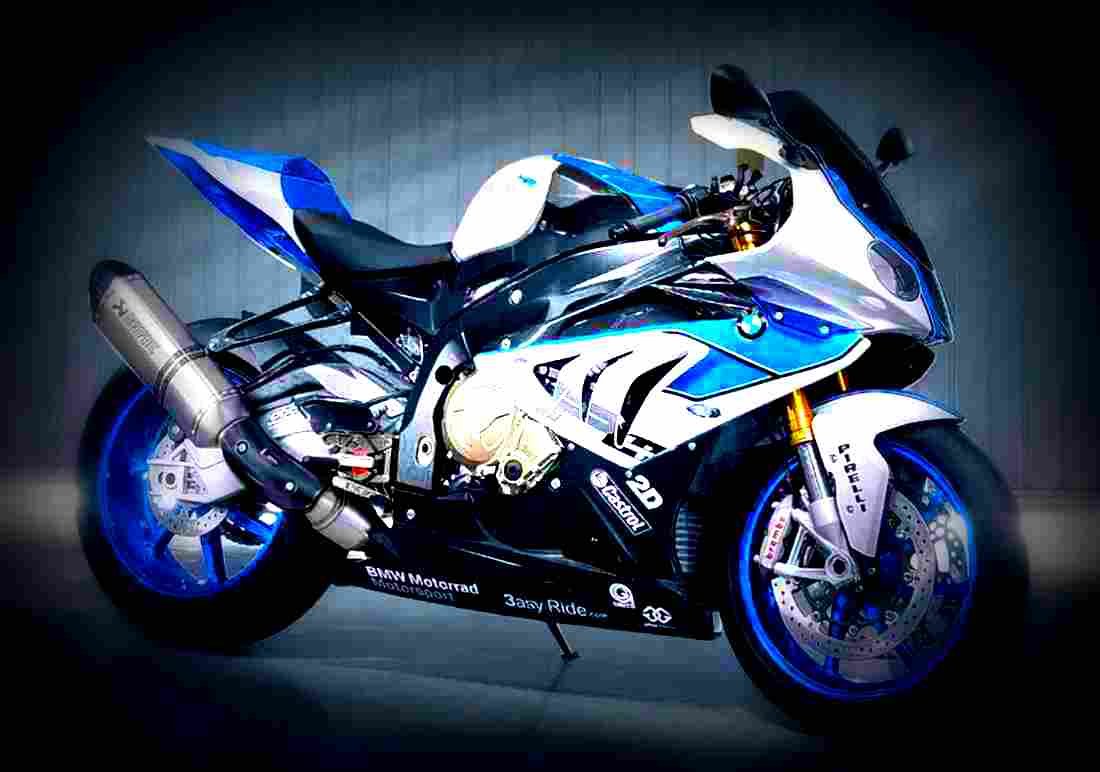 BMW HP4 1000cc 2 motorbike A4 Photo Print
