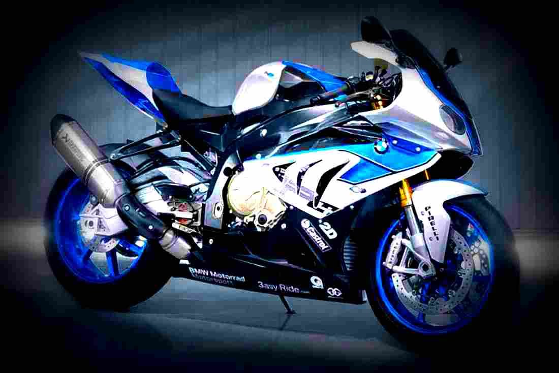 BMW HP4 1000cc 4 motorbike A4 Photo Print