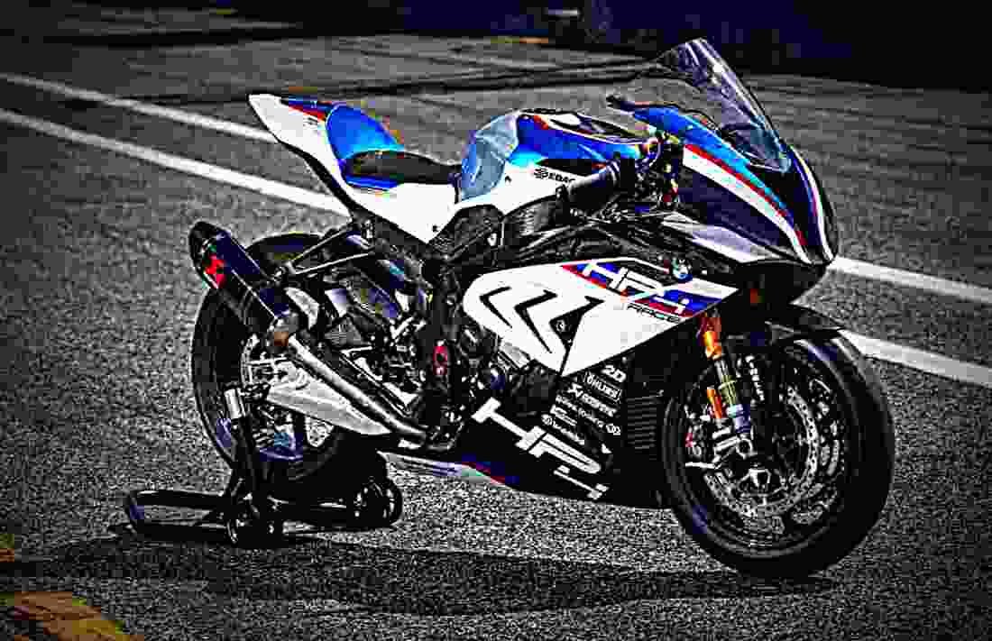 BMW HP4 Race 2018 1 motorbike A4 Photo Print