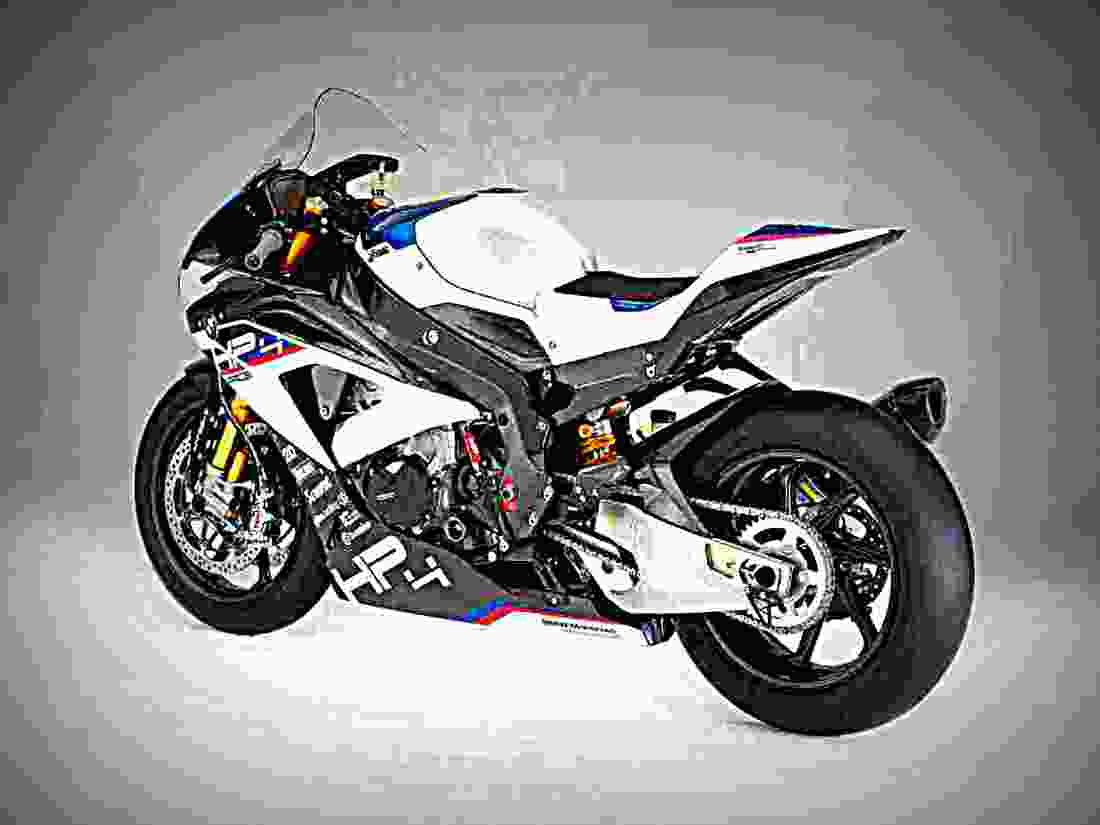 BMW HP4 Race 2018 2 motorbike A4 Photo Print