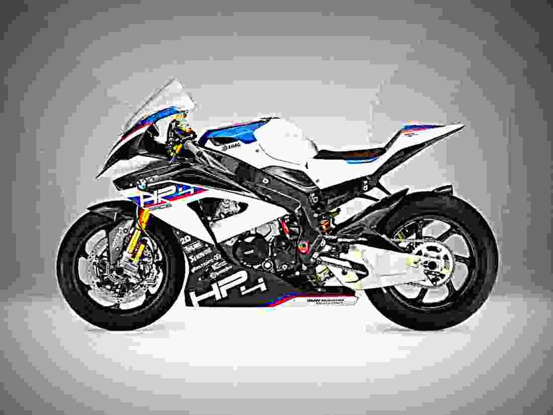 BMW HP4 Race 2019 3 motorbike A4 Photo Print