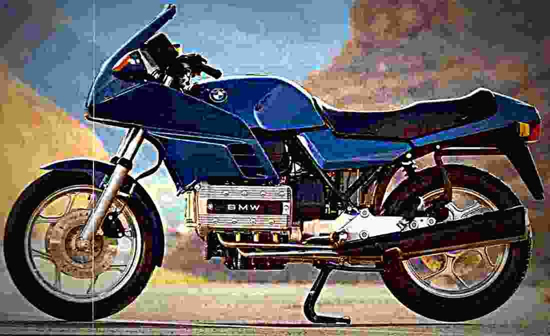 BMW K 100 RS 1987 6 motorbike A4 Photo Print