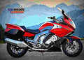 BMW K 1600 GT 2017 4 motorbike A4 Photo Print