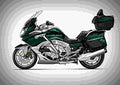 BMW K 1600 GTL 2019 3 motorbike A4 Photo Print