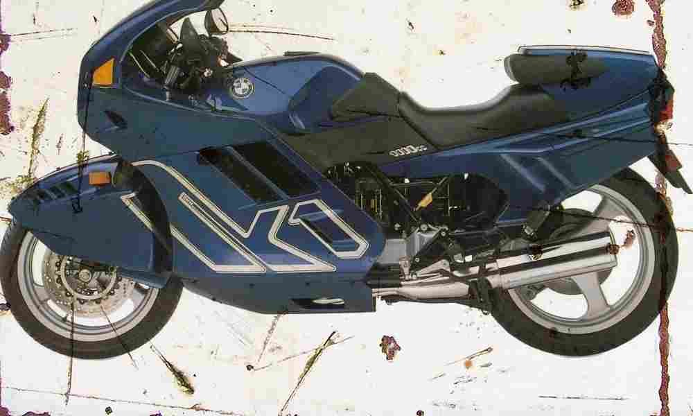 BMW K1 1992 Aged Vintage A4 Photo Print