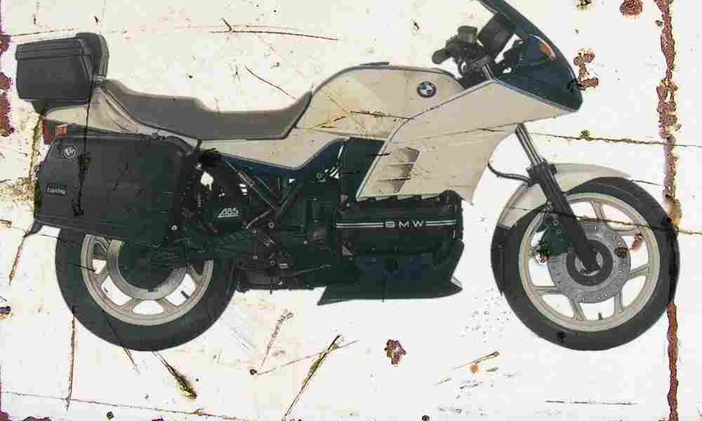 BMW K100RS SE 1989 Aged Vintage A4 Photo Print