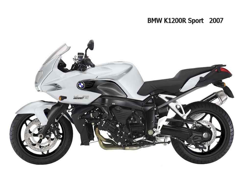 BMW K1200R Sport 2007 motorbike A4 Photo Print