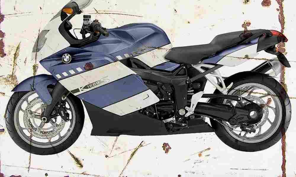 BMW K1200S 2004 Aged Vintage A4 Photo Print