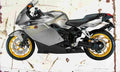 BMW K1200S 2007 Aged Vintage A4 Photo Print