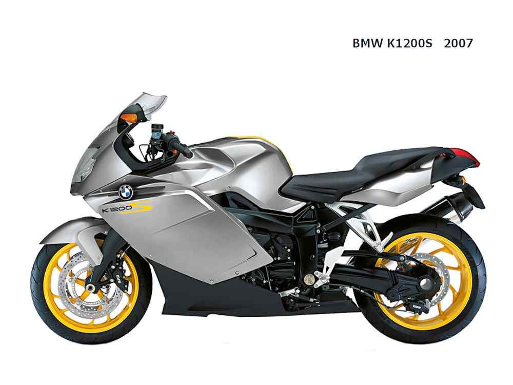 BMW K1200S 2007 motorbike A4 Photo Print