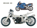 BMW K1200S naked 2004 motorbike A4 Photo Print