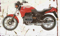 BMW K75 1992 Aged Vintage A4 Photo Print