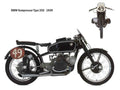 BMW Kompressor Type255 1939 motorbike A4 Photo Print