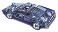 BMW M1 coupe 1978 cutaway A4 Photo Print