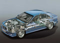 BMW M5 E39 1998 cutaway A4 Photo Print