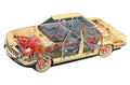BMW New Six cutaway A4 Photo Print