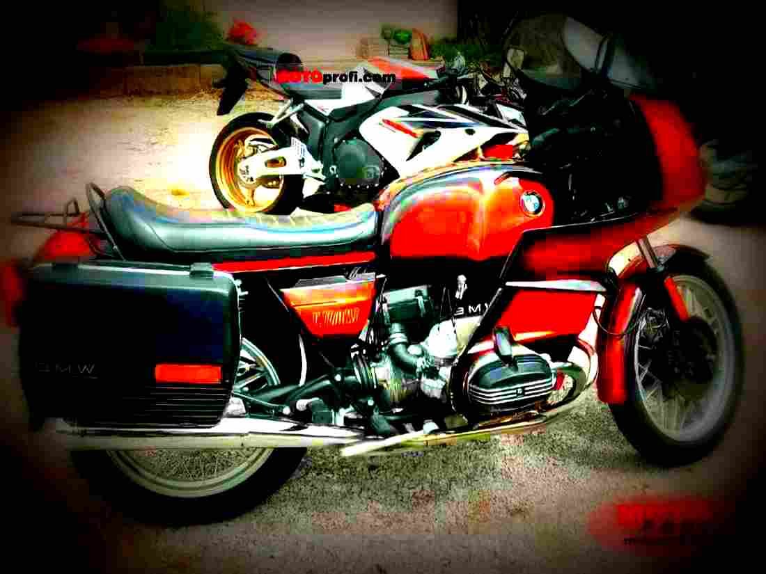 BMW R 100 1982 1 motorbike A4 Photo Print