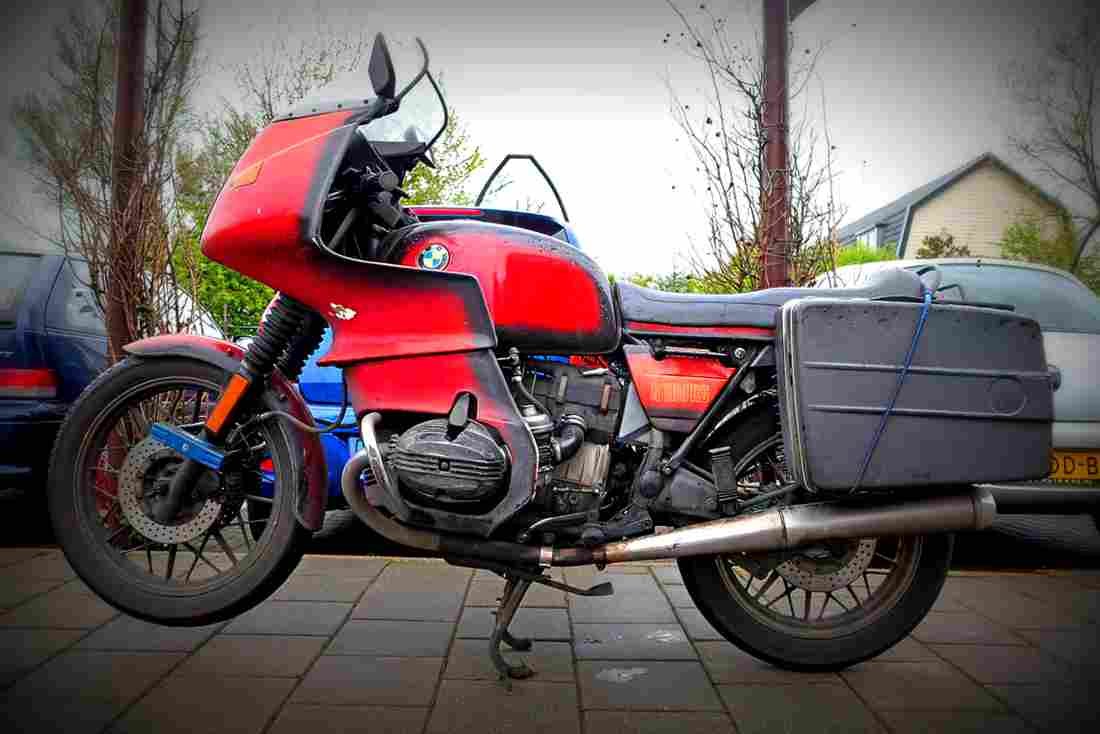 BMW R 100 1982 6 motorbike A4 Photo Print