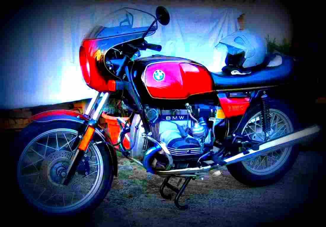 BMW R 100 CS 1980 1 motorbike A4 Photo Print