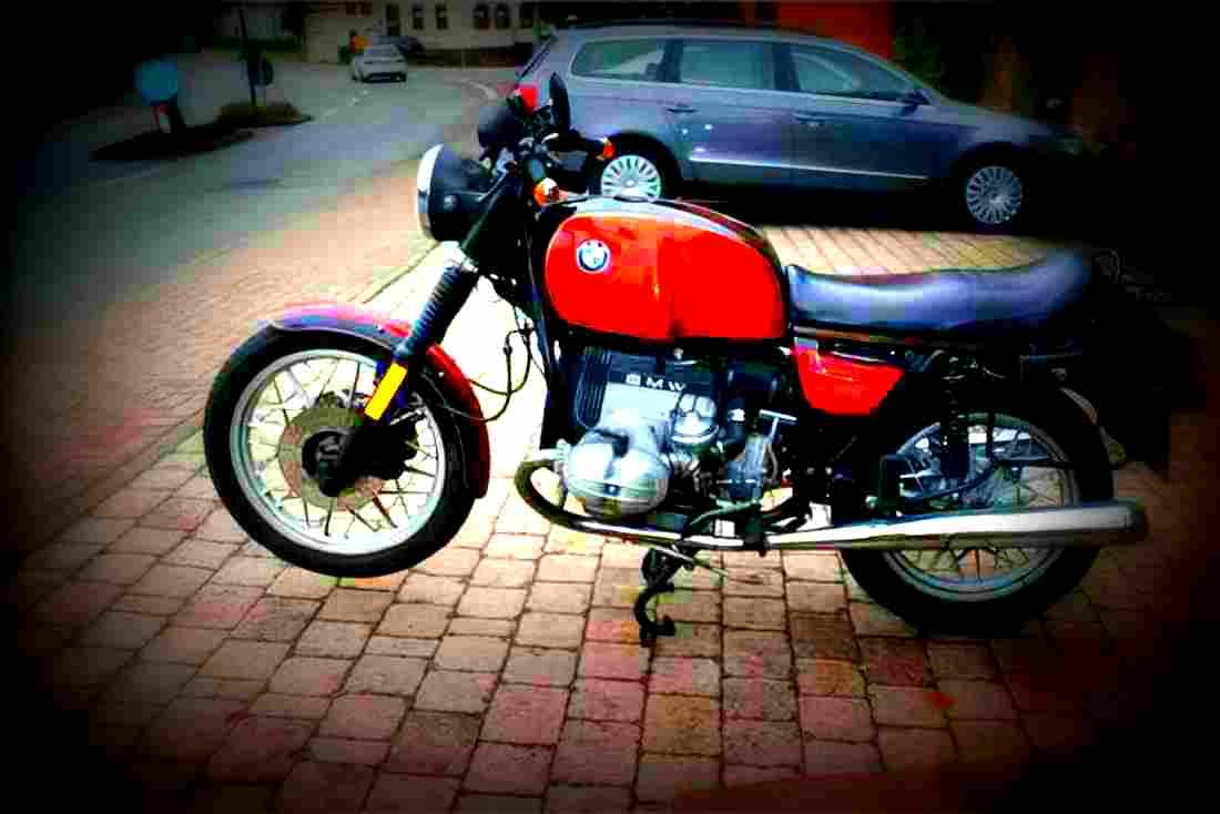 BMW R 100 CS 1981 5 motorbike A4 Photo Print