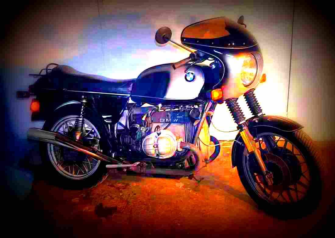 BMW R 100 CS 1983 5 motorbike A4 Photo Print