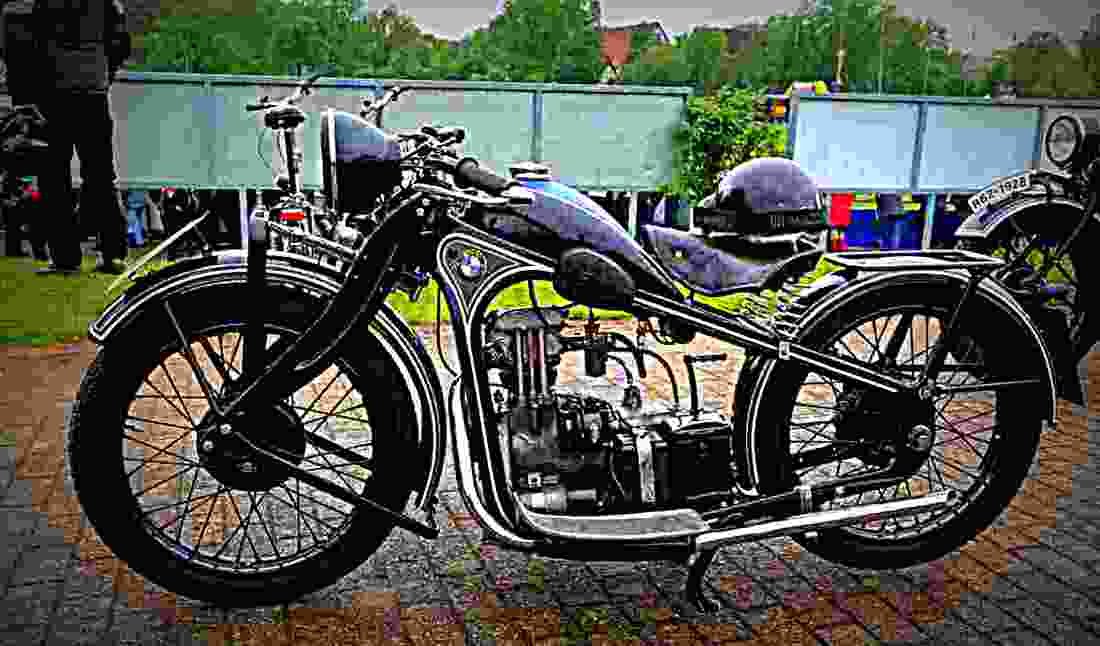 BMW R 100 GS 1989 5 motorbike A4 Photo Print